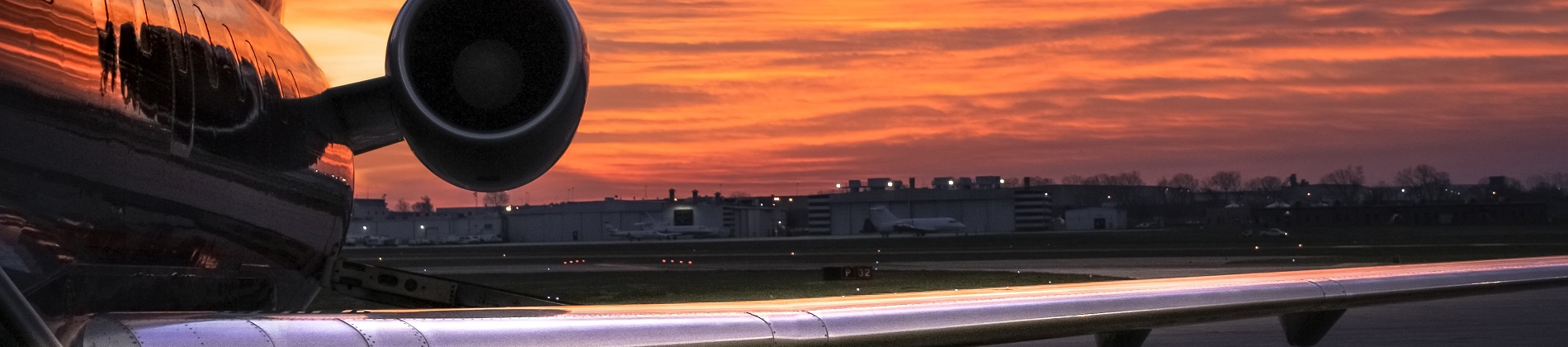 close up of a plane at an airport