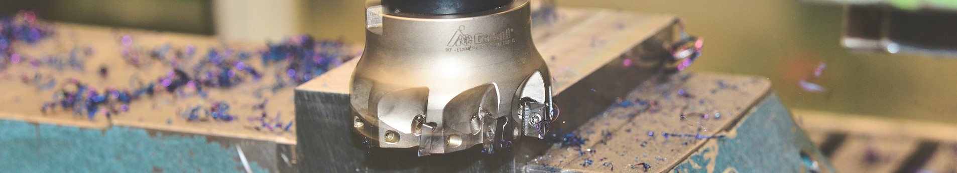 Close up of milling cutters